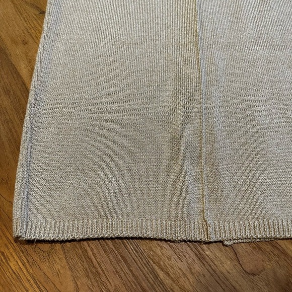 Vintage American Carole Little Deadstock NWT Women’s Tan Knit Maxi Skirt - Picture 5 of 6